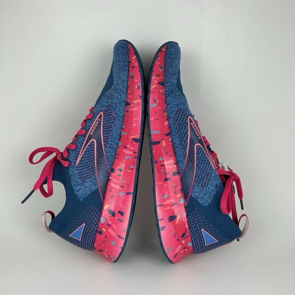 Brooks Levitate Stealthfit 5 Women's Size 9 B Blue Pink Running Shoes Sneakers - Picture 8 of 10